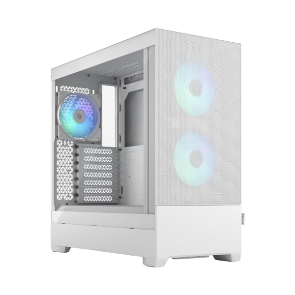 Kućište za računalo FRACTAL DESIGN Pop Air RGB White TG, bijelo bez napajanja