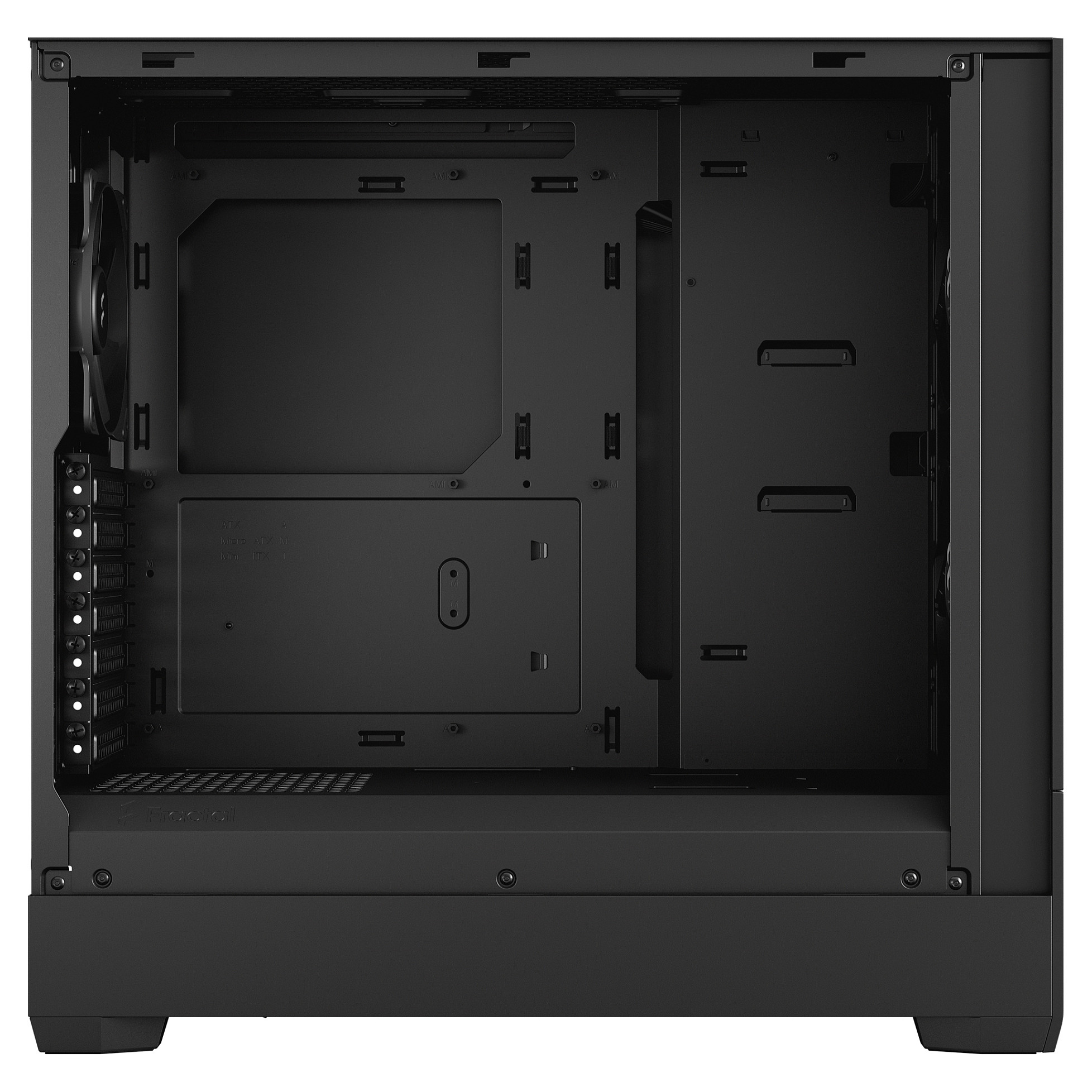 Fractal Pop Air Black TG, crno bez napajanja-8