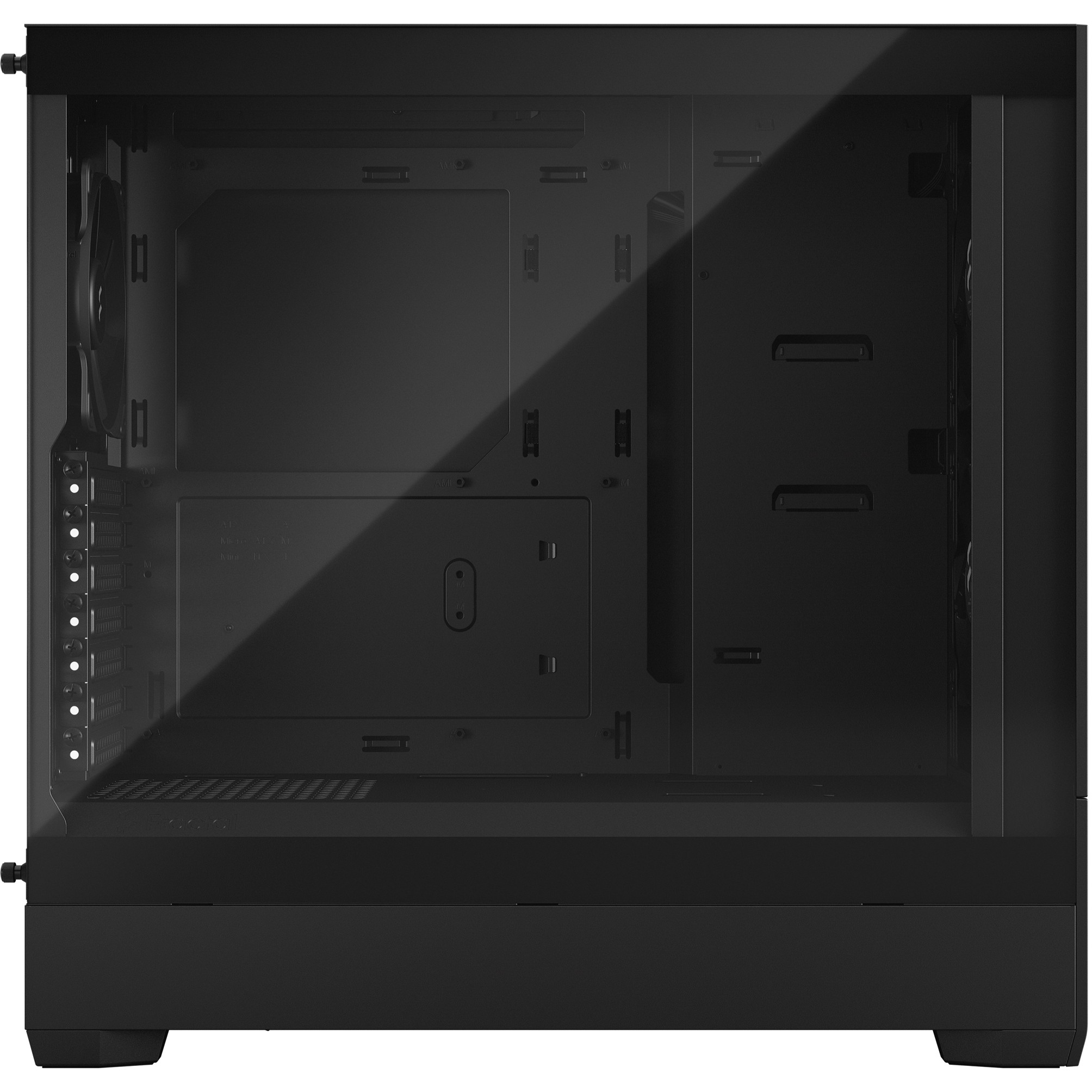 Fractal Pop Air Black TG, crno bez napajanja-3