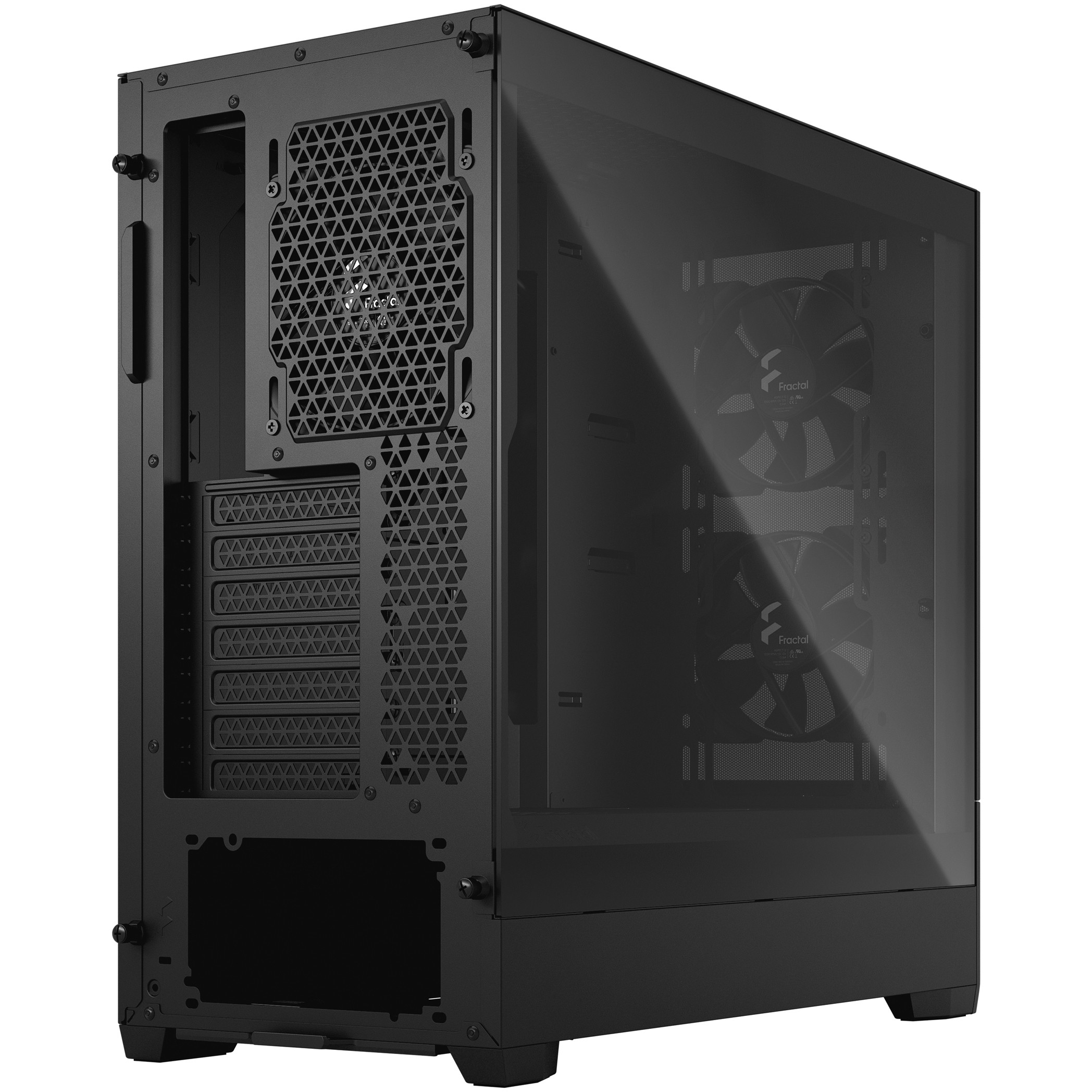 Fractal Pop Air Black TG, crno bez napajanja-4