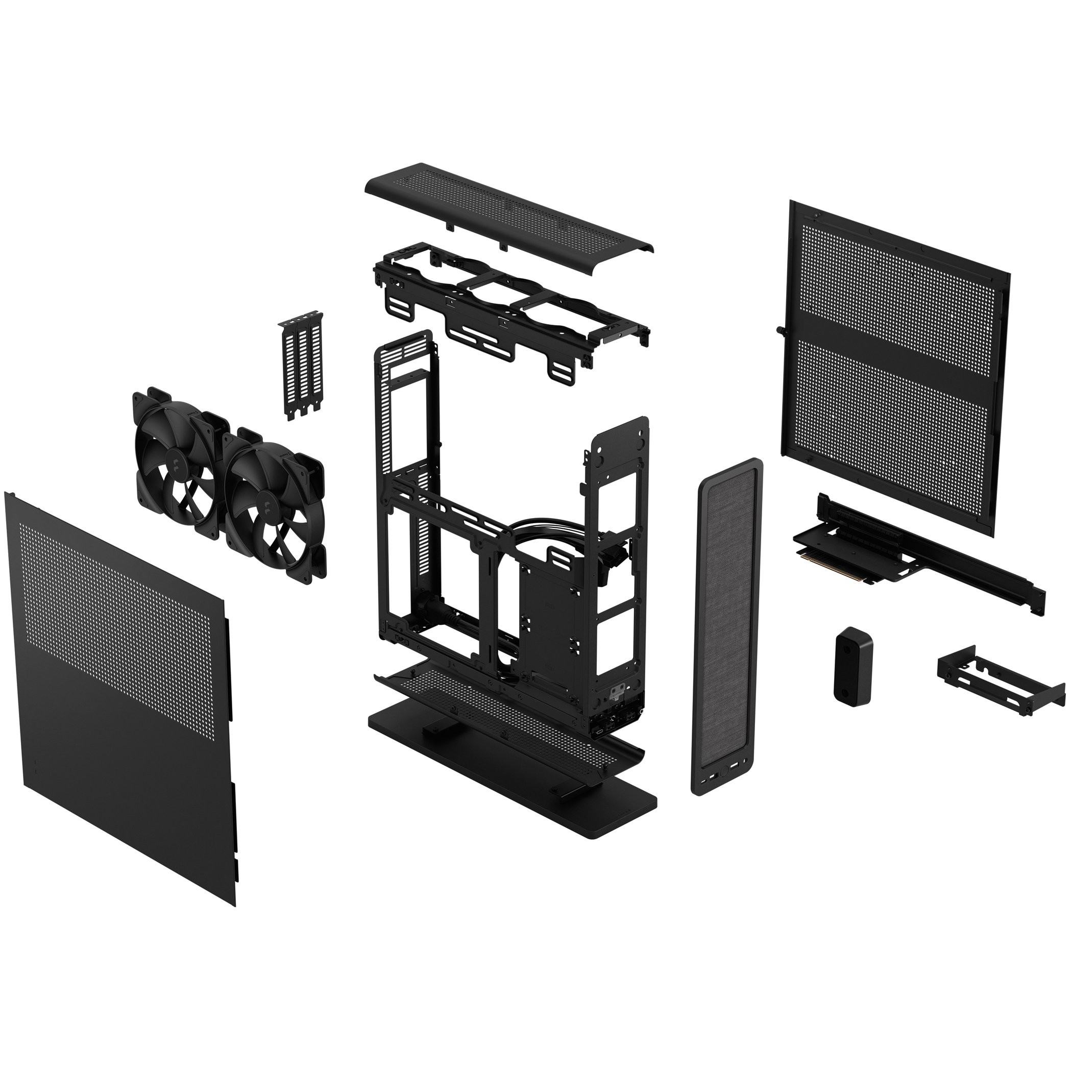Kućište za PC FRACRAL DESIGN Ridge crna mITX, PCIe 4.0-7