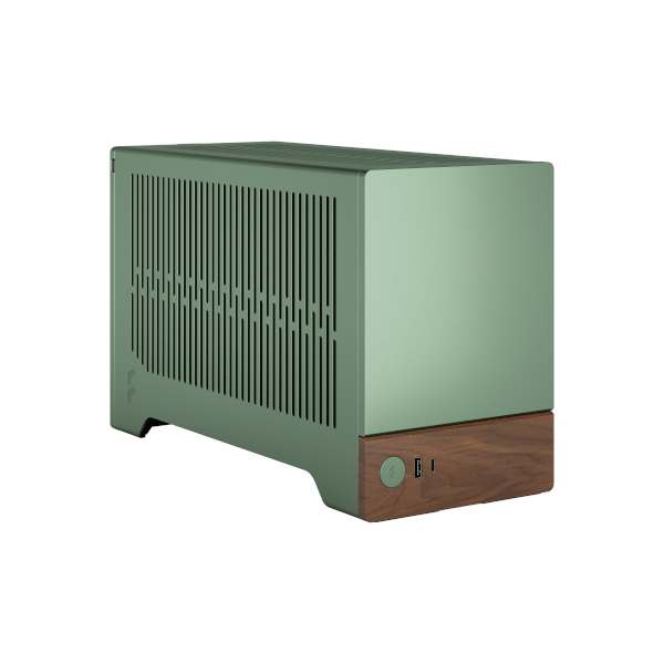 Kućište za PC FRACTAL DESIGN Terra Jade (Aluminij, drvo, SFX/SFX-L napajanje, 3 utora za proširenje, 2x 2,5" SSD, 1x USB 3.0, 1x USB 3.2 Gen 2 Type-C)