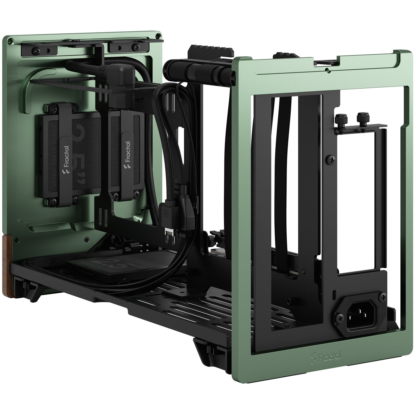 Kućište za PC FRACTAL DESIGN Terra Jade (Aluminij, drvo, SFX/SFX-L napajanje, 3 utora za proširenje, 2x 2,5" SSD, 1x USB 3.0, 1x USB 3.2 Gen 2 Type-C)-9