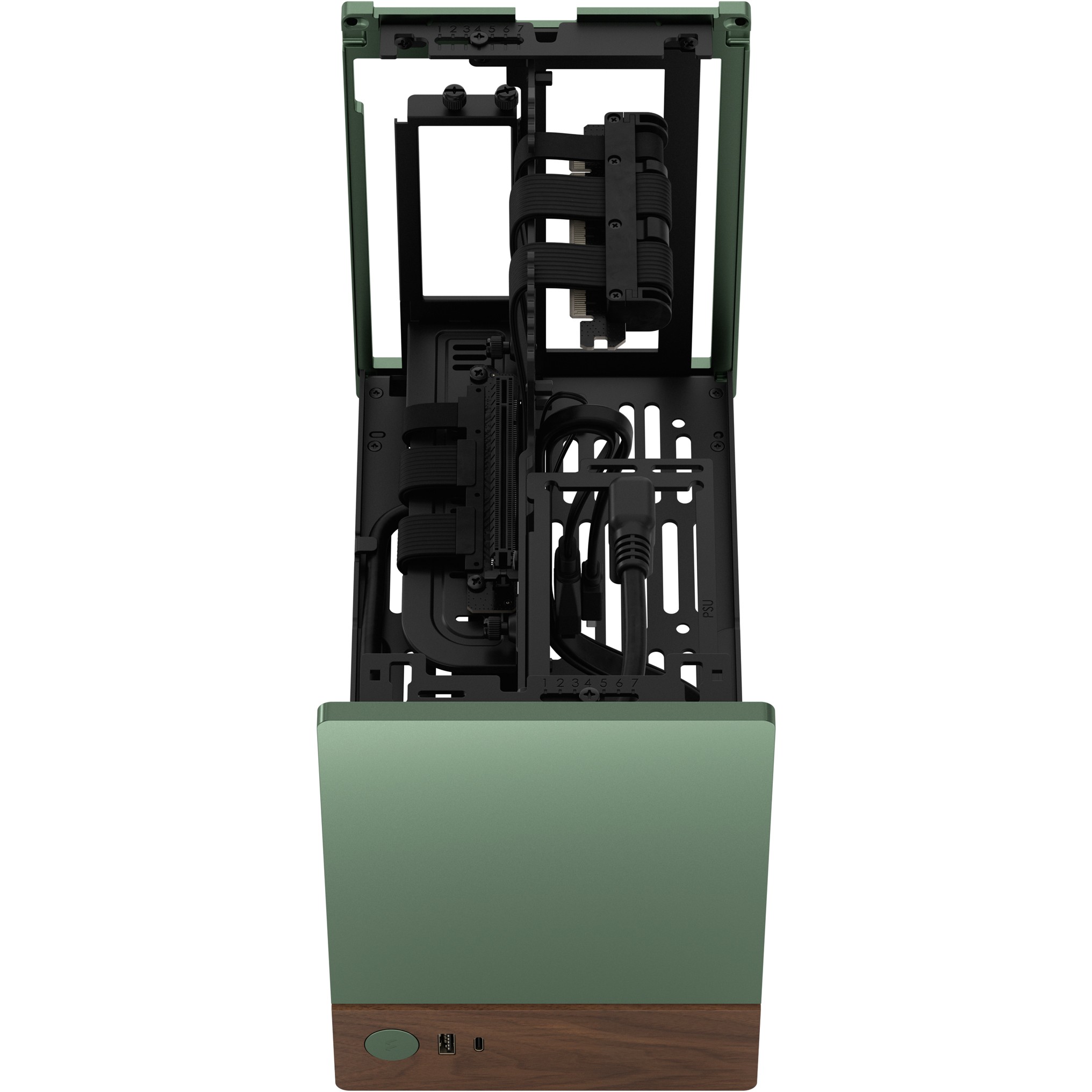 Kućište za PC FRACTAL DESIGN Terra Jade (Aluminij, drvo, SFX/SFX-L napajanje, 3 utora za proširenje, 2x 2,5" SSD, 1x USB 3.0, 1x USB 3.2 Gen 2 Type-C)-11
