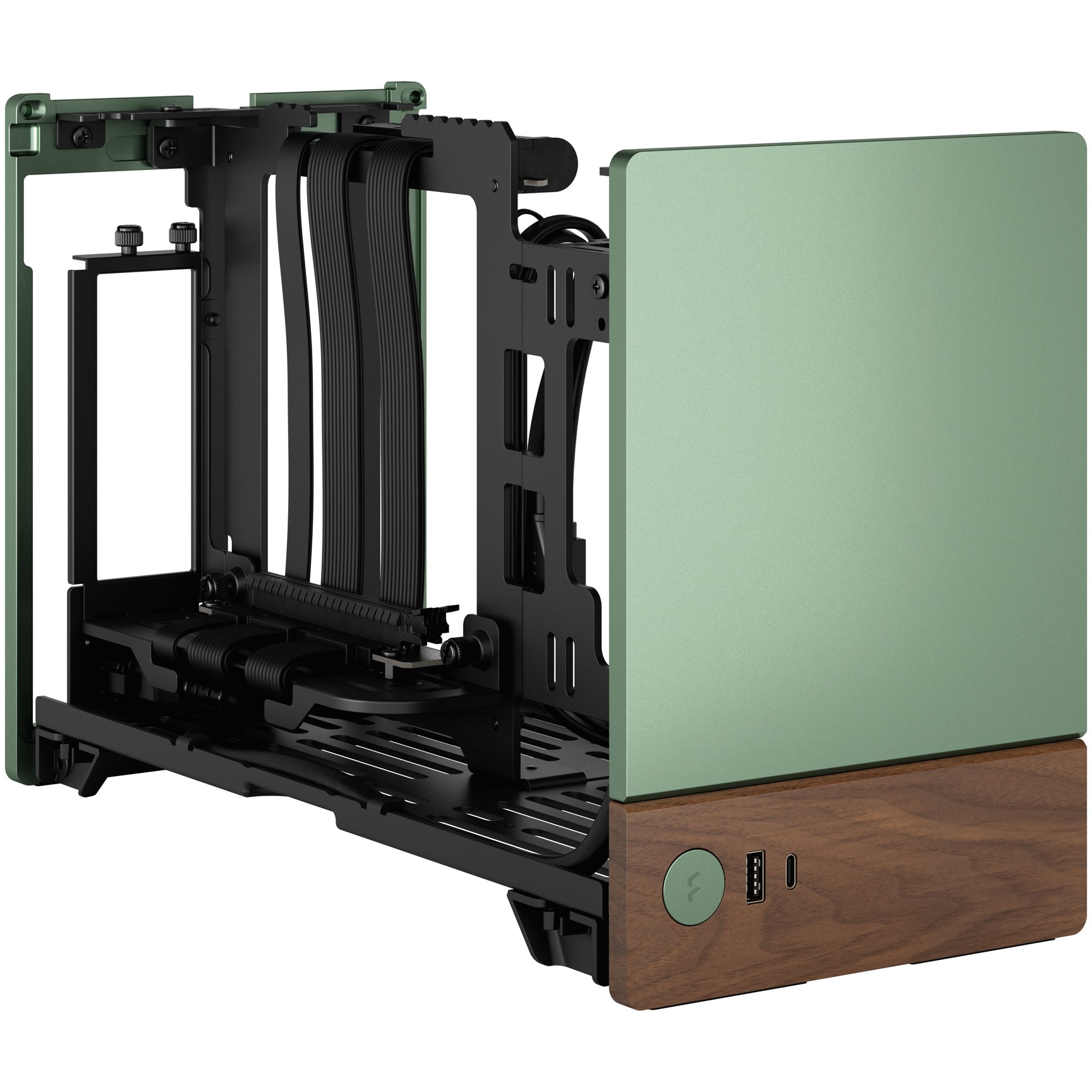 Kućište za PC FRACTAL DESIGN Terra Jade (Aluminij, drvo, SFX/SFX-L napajanje, 3 utora za proširenje, 2x 2,5" SSD, 1x USB 3.0, 1x USB 3.2 Gen 2 Type-C)-15