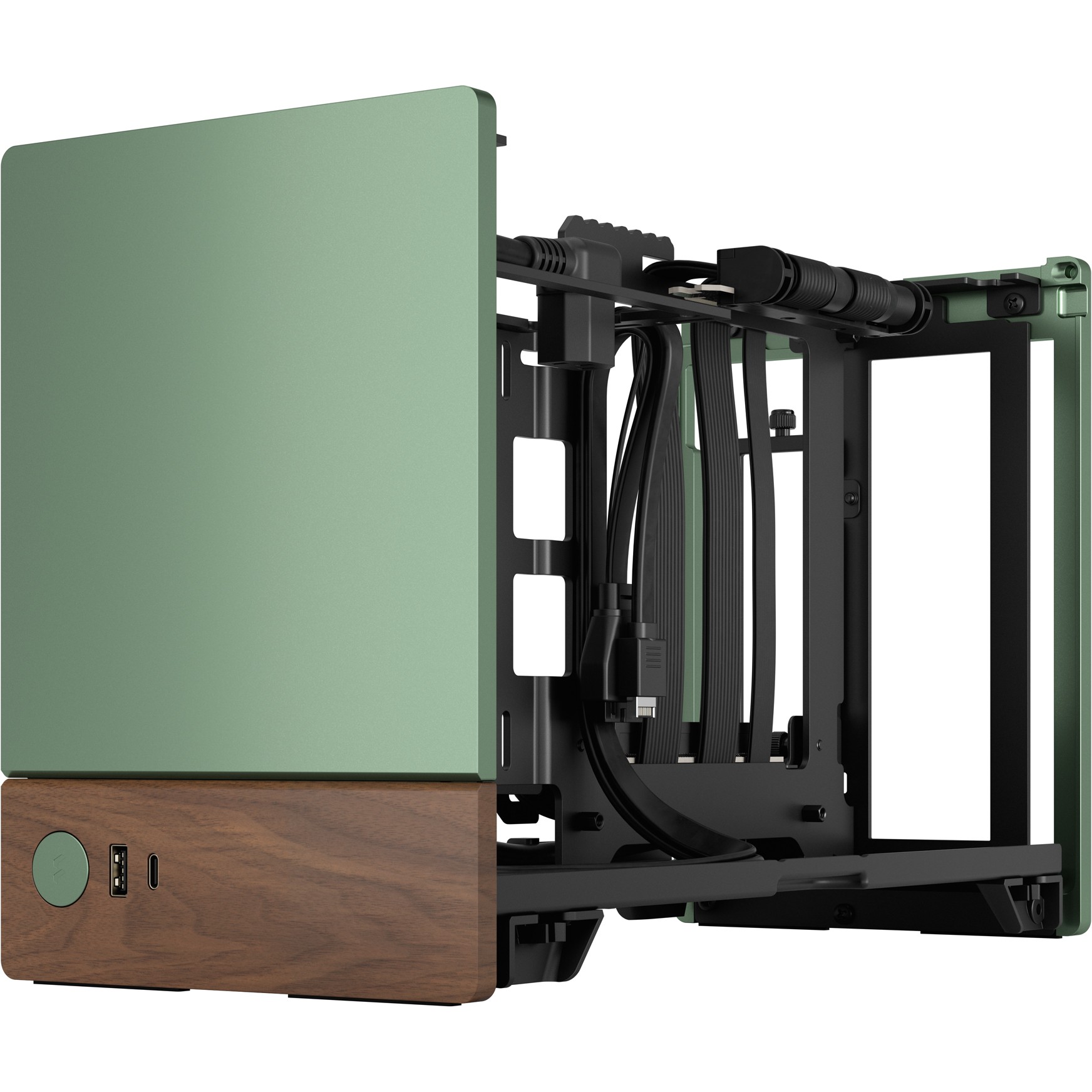 Kućište za PC FRACTAL DESIGN Terra Jade (Aluminij, drvo, SFX/SFX-L napajanje, 3 utora za proširenje, 2x 2,5" SSD, 1x USB 3.0, 1x USB 3.2 Gen 2 Type-C)-16