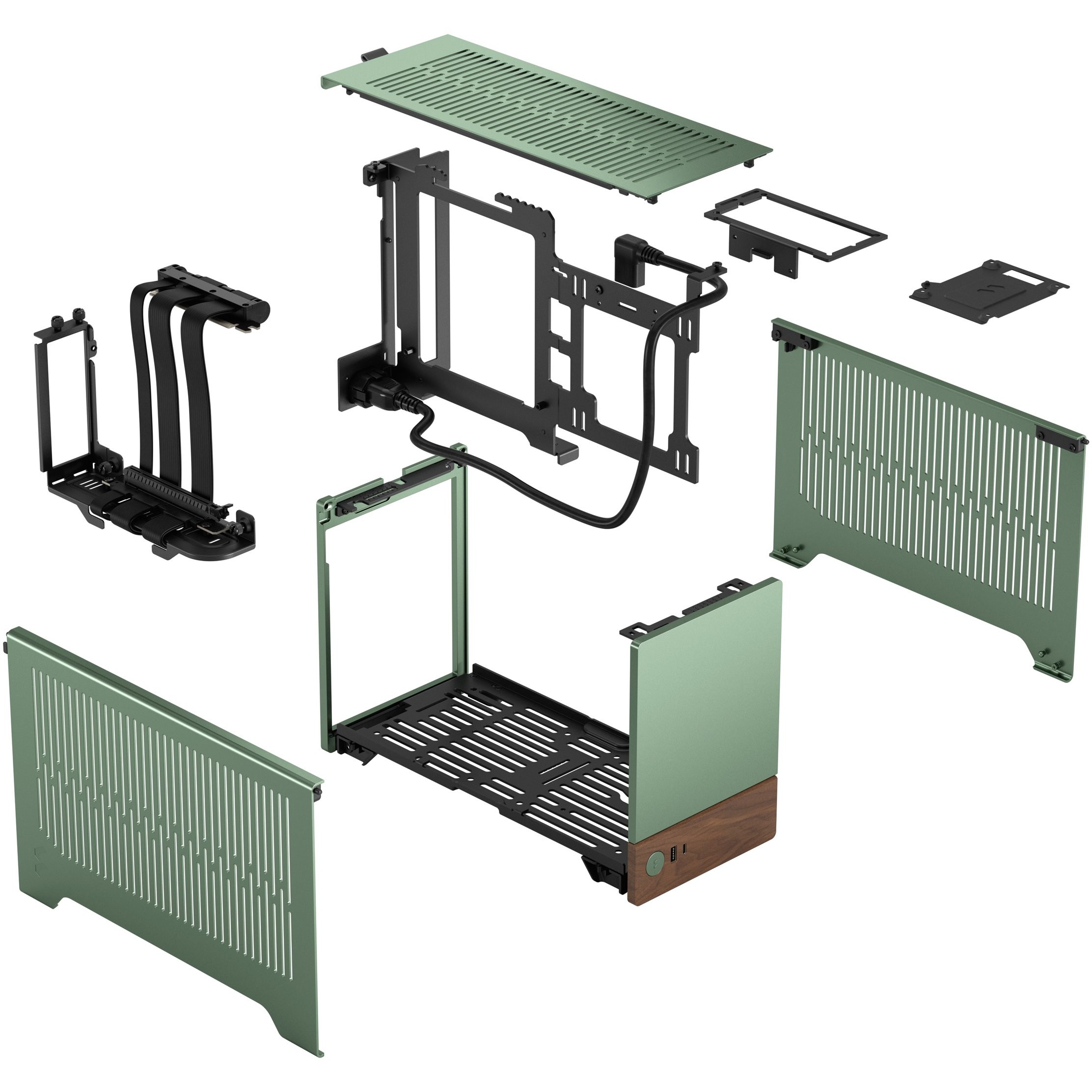 Kućište za PC FRACTAL DESIGN Terra Jade (Aluminij, drvo, SFX/SFX-L napajanje, 3 utora za proširenje, 2x 2,5" SSD, 1x USB 3.0, 1x USB 3.2 Gen 2 Type-C)-21