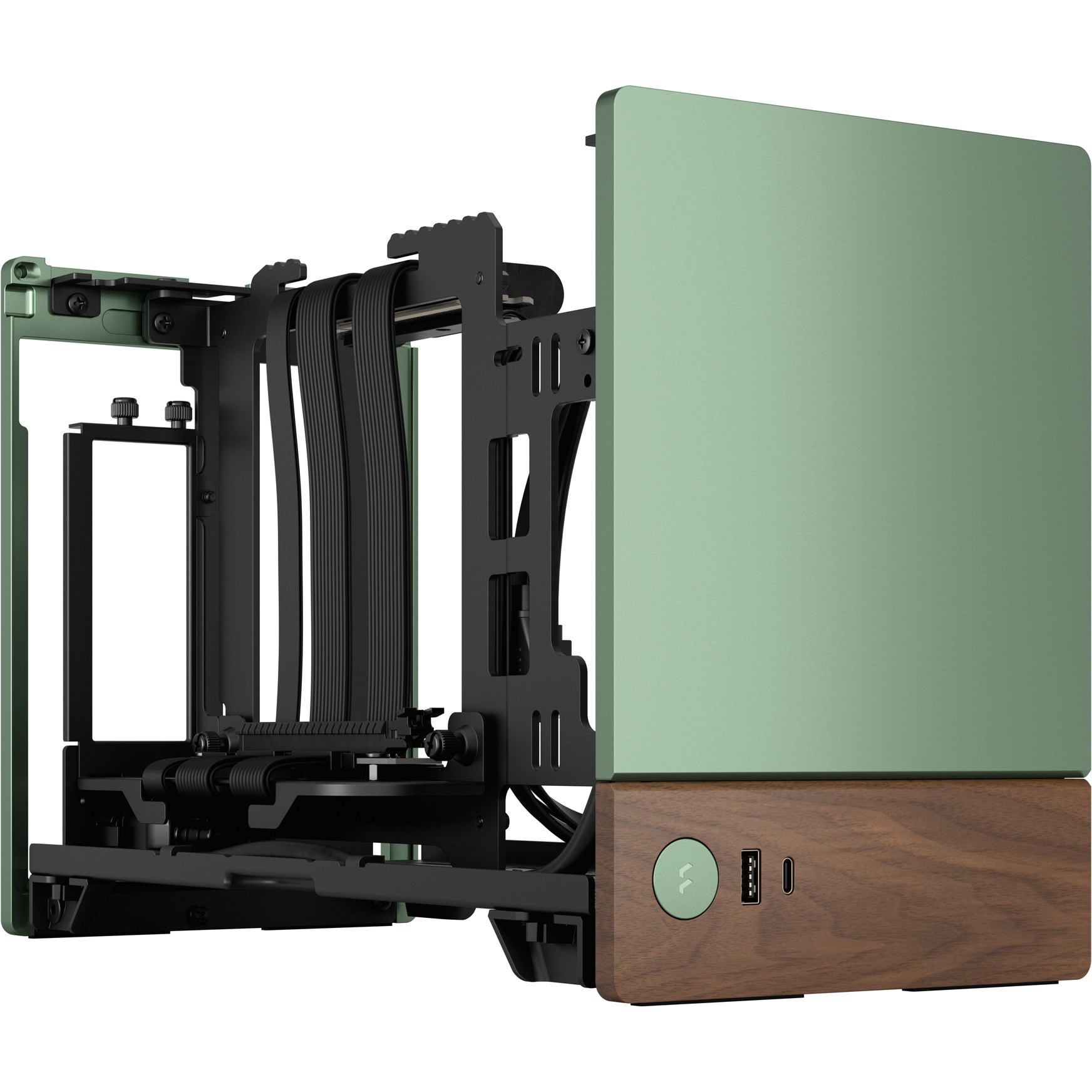 Kućište za PC FRACTAL DESIGN Terra Jade (Aluminij, drvo, SFX/SFX-L napajanje, 3 utora za proširenje, 2x 2,5" SSD, 1x USB 3.0, 1x USB 3.2 Gen 2 Type-C)-22