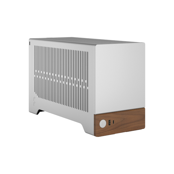 Kućište za PC FRACTAL DESIGN Terra Silver mITX (Aluminij, drvo, SFX, SFX-L, 3 utora za proširenje, 2x 2,5" SSD, 1x USB 3.0, 1x USB 3.2 Gen 2 Type-C)-0