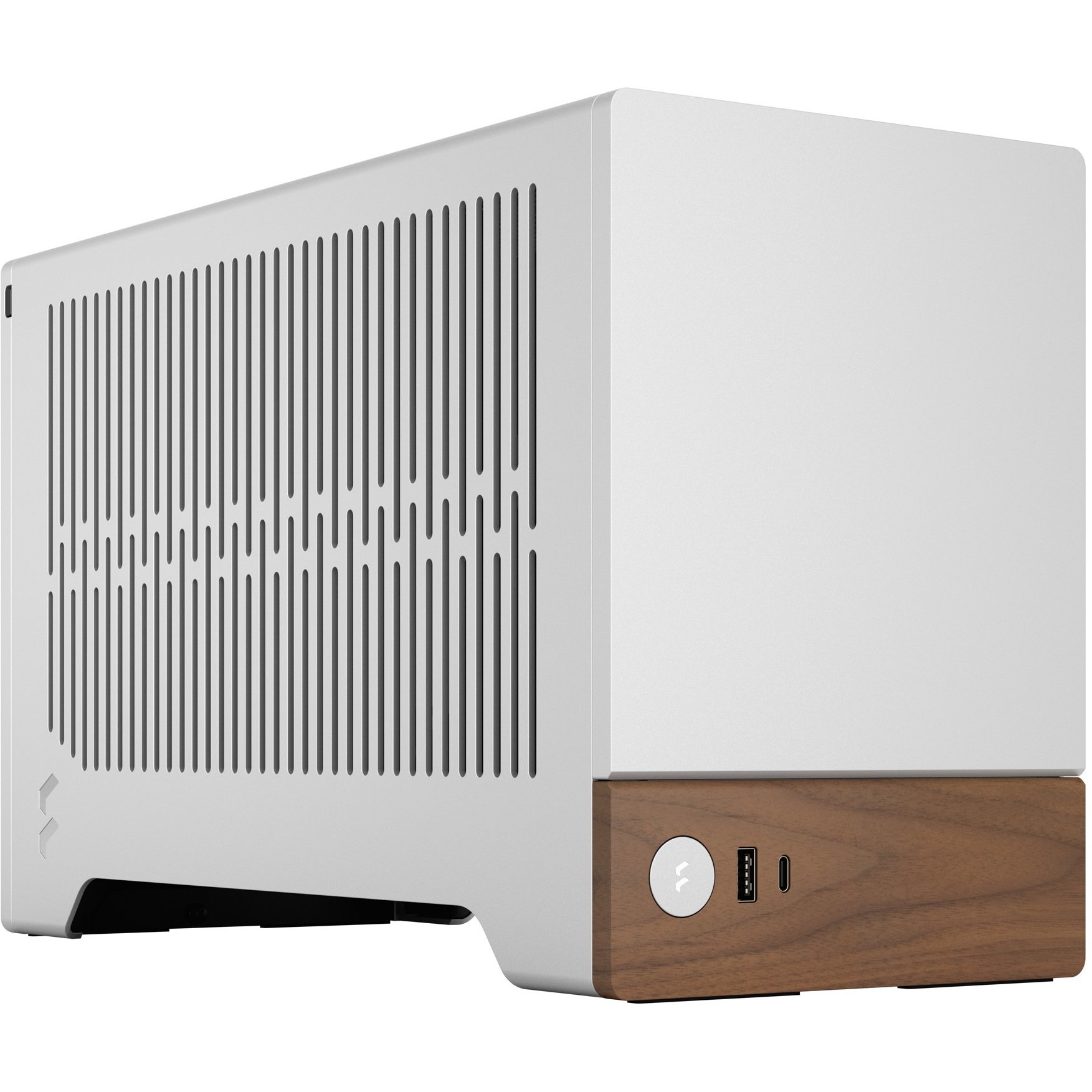 Kućište za PC FRACTAL DESIGN Terra Silver mITX (Aluminij, drvo, SFX, SFX-L, 3 utora za proširenje, 2x 2,5" SSD, 1x USB 3.0, 1x USB 3.2 Gen 2 Type-C)-1
