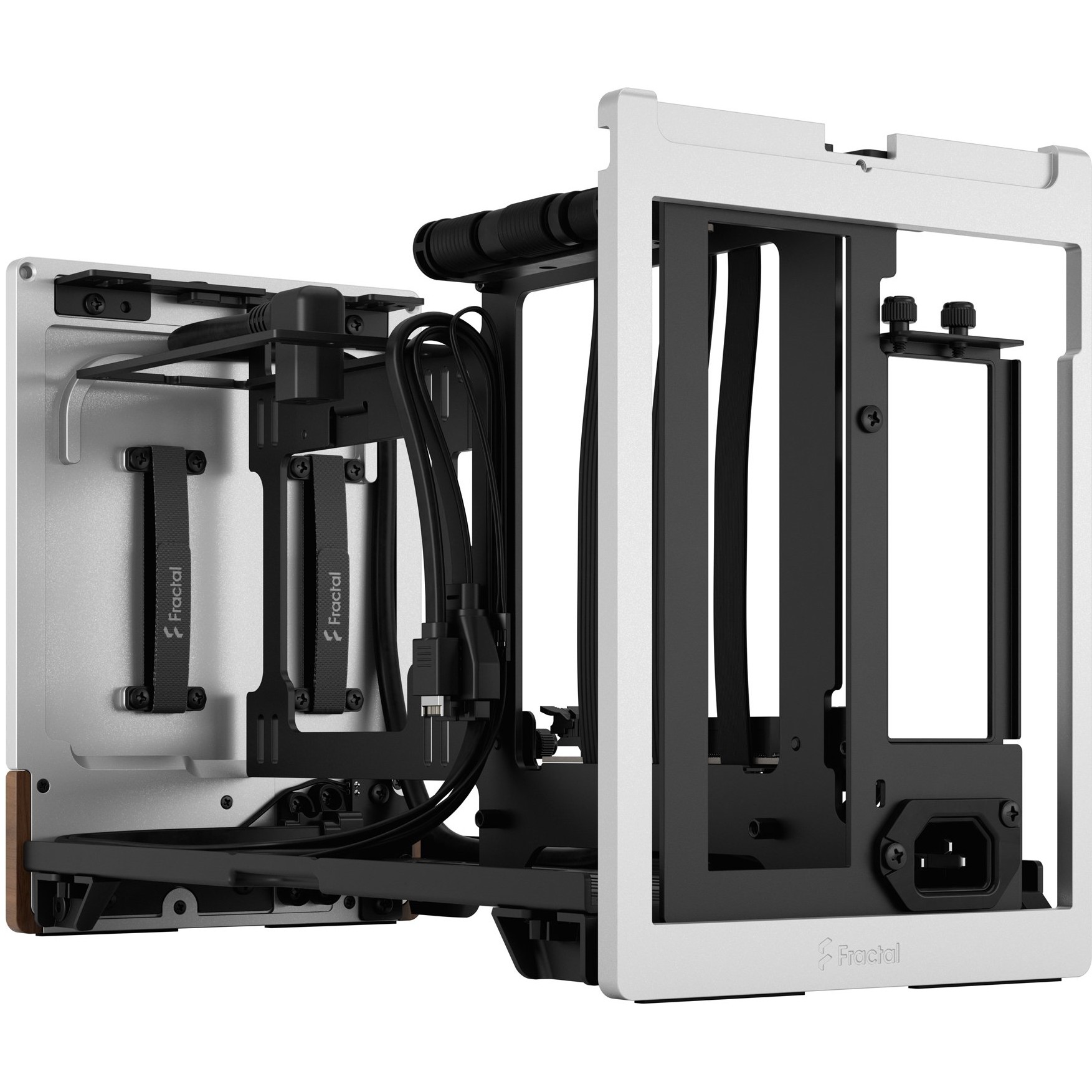 Kućište za PC FRACTAL DESIGN Terra Silver mITX (Aluminij, drvo, SFX, SFX-L, 3 utora za proširenje, 2x 2,5" SSD, 1x USB 3.0, 1x USB 3.2 Gen 2 Type-C)-6