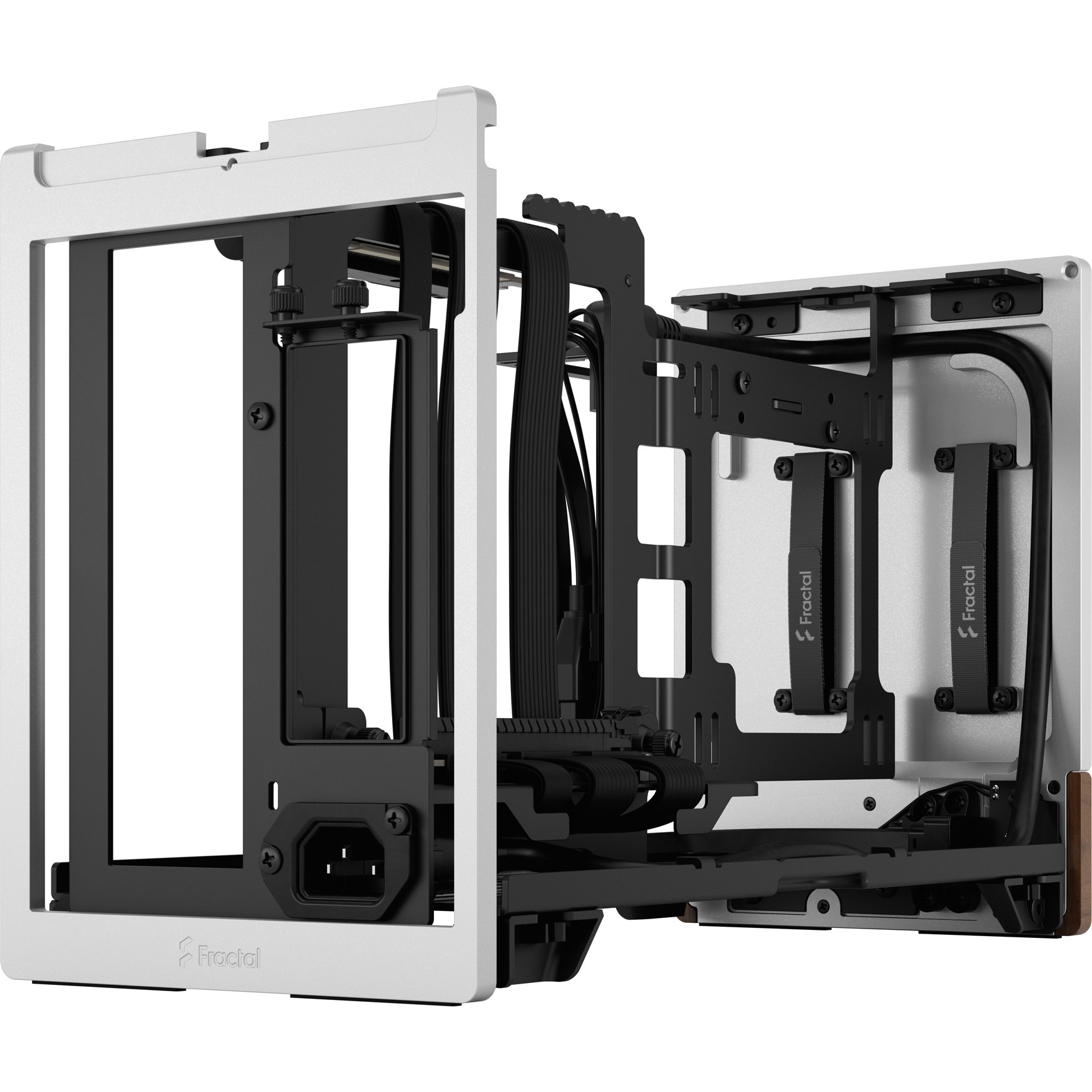 Kućište za PC FRACTAL DESIGN Terra Silver mITX (Aluminij, drvo, SFX, SFX-L, 3 utora za proširenje, 2x 2,5" SSD, 1x USB 3.0, 1x USB 3.2 Gen 2 Type-C)-7