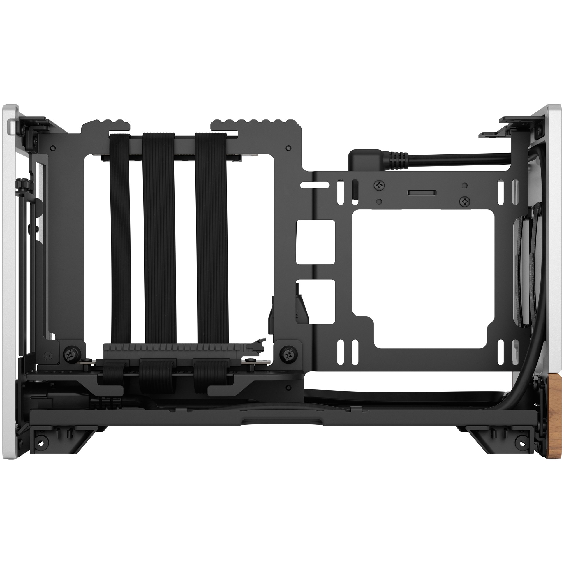 Kućište za PC FRACTAL DESIGN Terra Silver mITX (Aluminij, drvo, SFX, SFX-L, 3 utora za proširenje, 2x 2,5" SSD, 1x USB 3.0, 1x USB 3.2 Gen 2 Type-C)-8