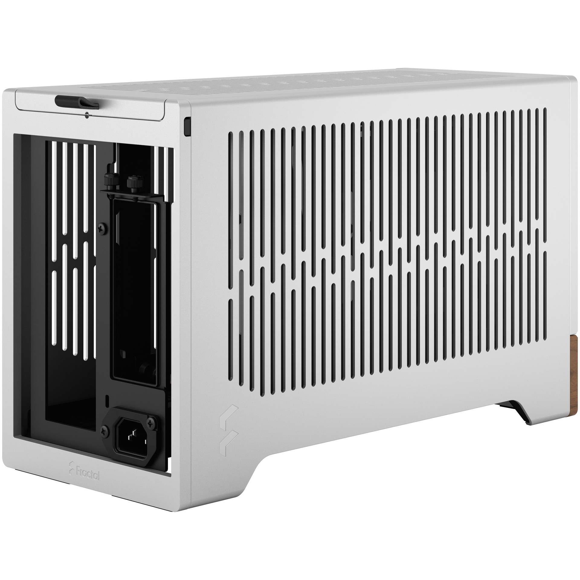 Kućište za PC FRACTAL DESIGN Terra Silver mITX (Aluminij, drvo, SFX, SFX-L, 3 utora za proširenje, 2x 2,5" SSD, 1x USB 3.0, 1x USB 3.2 Gen 2 Type-C)-12