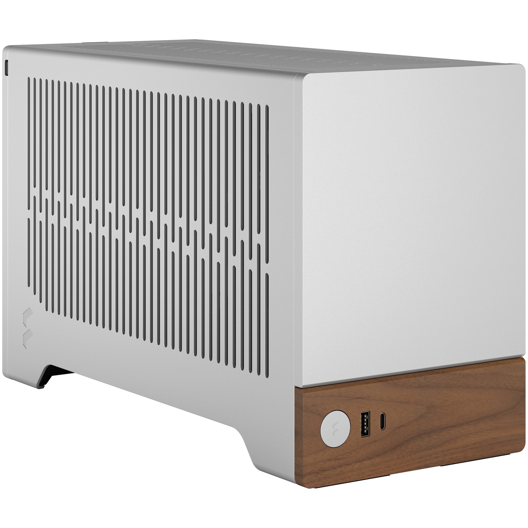 Kućište za PC FRACTAL DESIGN Terra Silver mITX (Aluminij, drvo, SFX, SFX-L, 3 utora za proširenje, 2x 2,5" SSD, 1x USB 3.0, 1x USB 3.2 Gen 2 Type-C)-14