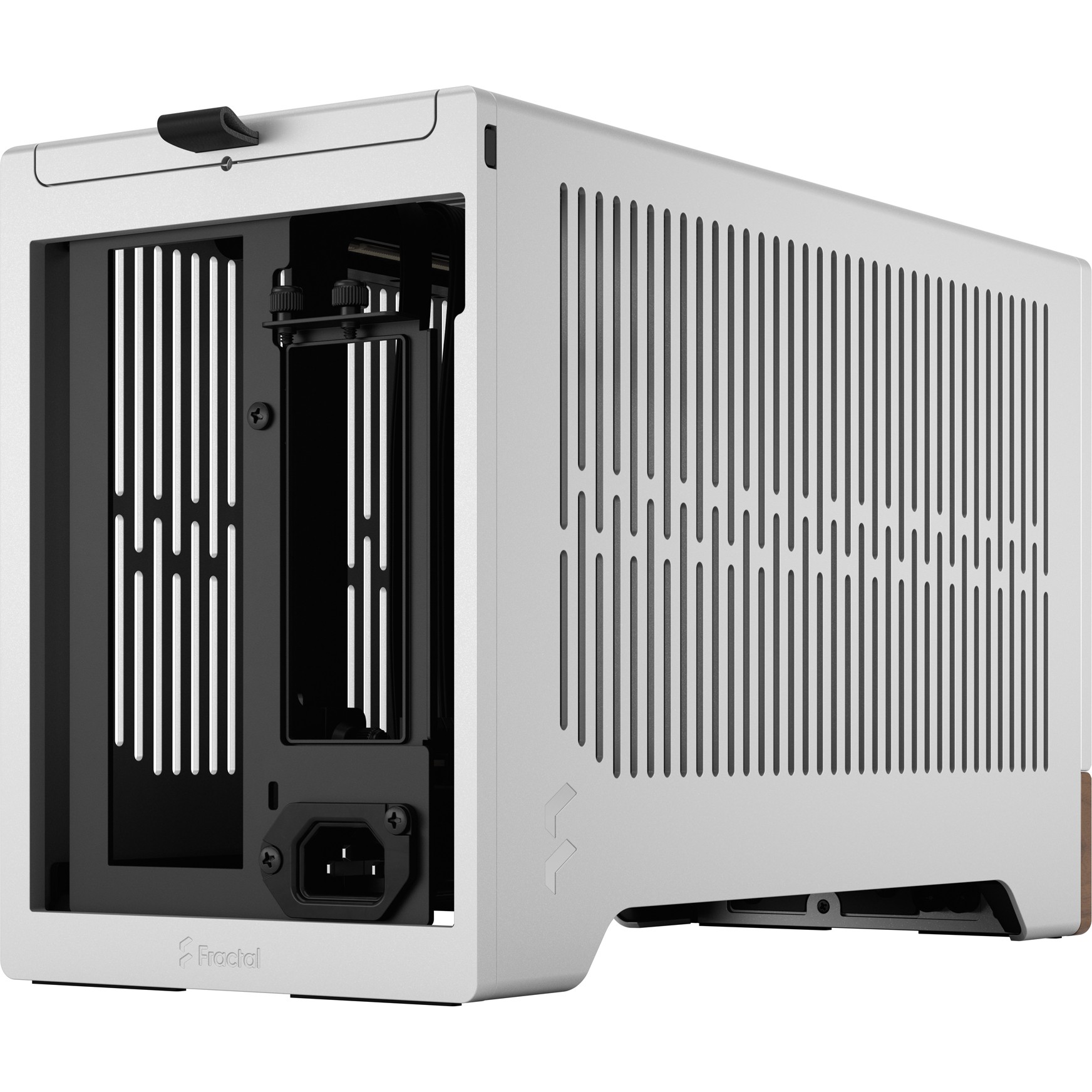 Kućište za PC FRACTAL DESIGN Terra Silver mITX (Aluminij, drvo, SFX, SFX-L, 3 utora za proširenje, 2x 2,5" SSD, 1x USB 3.0, 1x USB 3.2 Gen 2 Type-C)-18