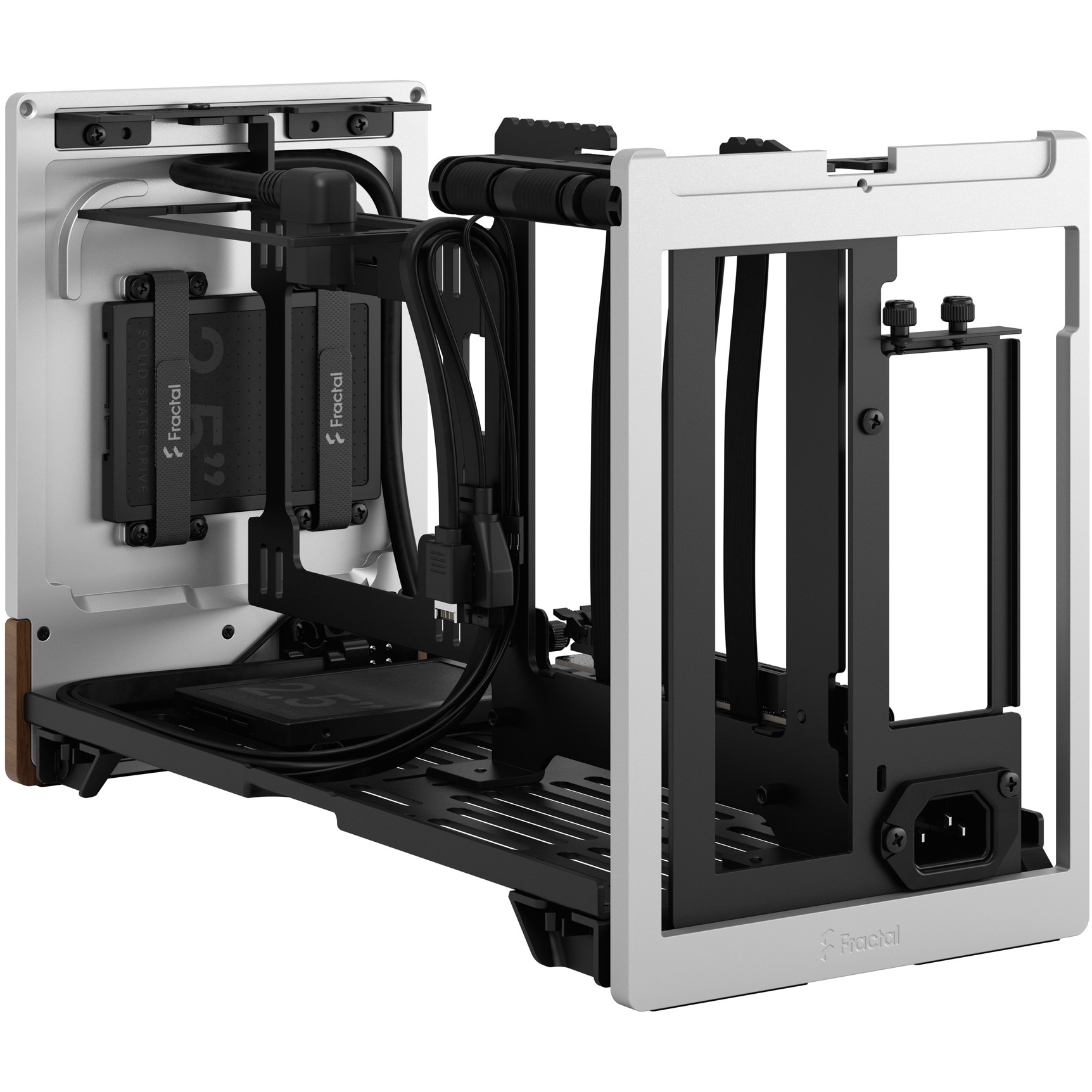 Kućište za PC FRACTAL DESIGN Terra Silver mITX (Aluminij, drvo, SFX, SFX-L, 3 utora za proširenje, 2x 2,5" SSD, 1x USB 3.0, 1x USB 3.2 Gen 2 Type-C)-23