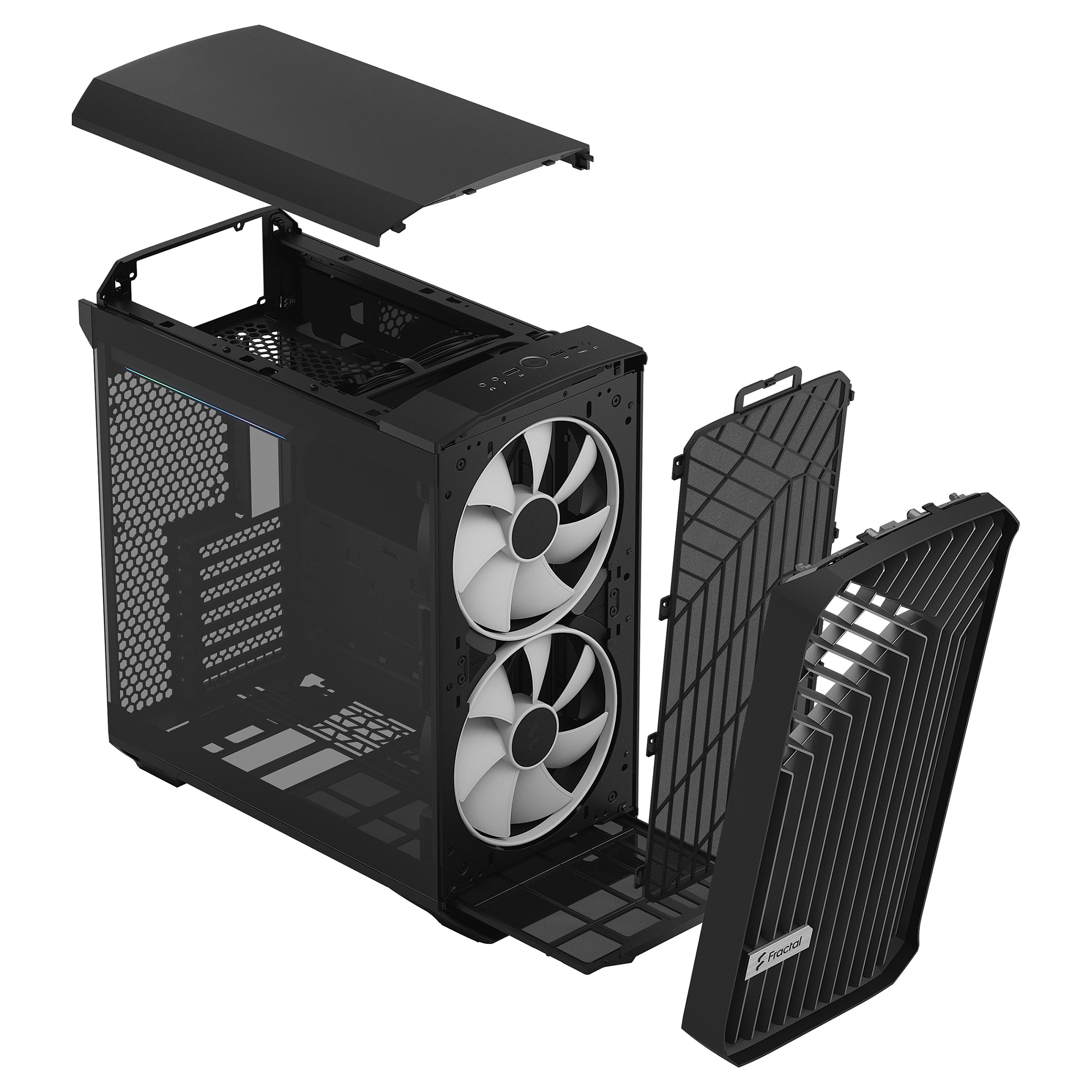 Kućište FRACTAL DESIGN Torrent Compact (rgb, tg light, crno)-17