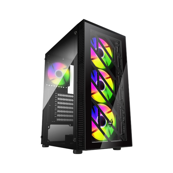 Kućište FORTRON CMT 192 (atx, 7 utora za proširenje, 2x 3.5" hdd, 1x 2.5" ssd, 1x usb 3.0, 2x usb 2.0, hd audio, 3x 120mm ventilator, 1x 120mm ventilator, max. visina hladnjaka 160 mm, max. dužina kartice 285 mm, boja crna)-0