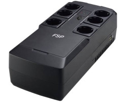 Fortron UPS NanoFit 600 (600VA/360W, 2 USB priključnice, 6 utičnica, moguća montaža na zid)-2