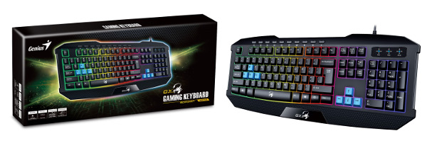 Tipkovnica GENIUS SCORPION K215 (gaming, membranska, LED osvjetljenje crna)
