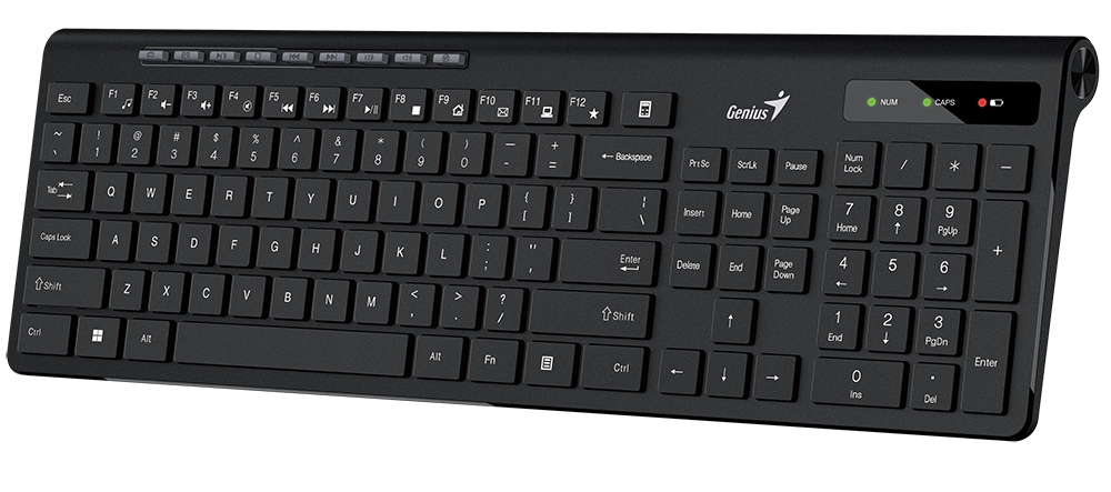 Genius SlimStar 7230, tipkovnica, USB crna-0