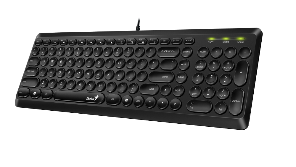 Tipkovnica GENIUS SlimStar Q200 (USB, crna)