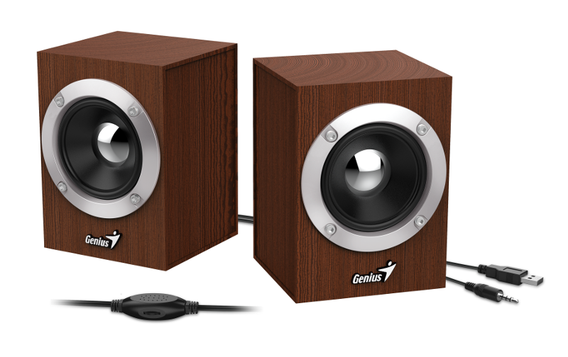 Genius zvučnici SP-HF280, 6W, USB+3,5mm, drveni-0