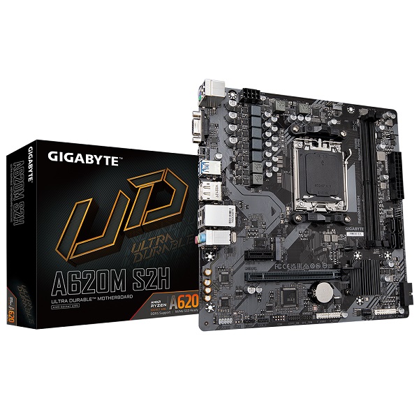 MOTHERBOARD GIGABYTE GA-A620M S2H (amd a620, 2 x ddr5 dimm, 1 x m.2 socket 3, 4 x sata 6gb/s)-0