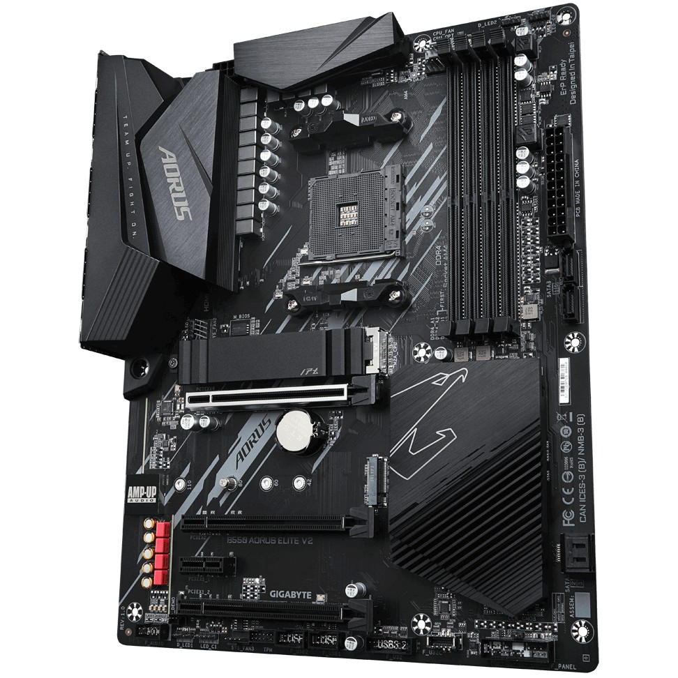 GIGABYTE Mainboard Desktop B550 AORUS ELITE V2 DDR4 (Socket AM4, 4x DDR4 up to 128GB, 1x PCI--Ex16x16 CPU, 3x PCI-Ex16 x2, x1_2,x1_1 Chipset, 2x M.2, 4x SATA 6Gb/s, 1xDP, 1xHDMI, 2x USB Gen2, 3x USB G-11