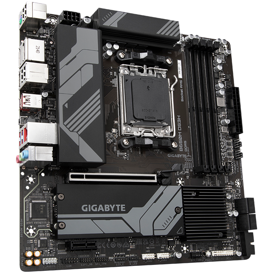 MOTHERBOARD GIGABYTE B650M DS3H (amd am5, mATX, 4 x ddr5, 128gb, 2.5gbe, hdmi, displayport)-5