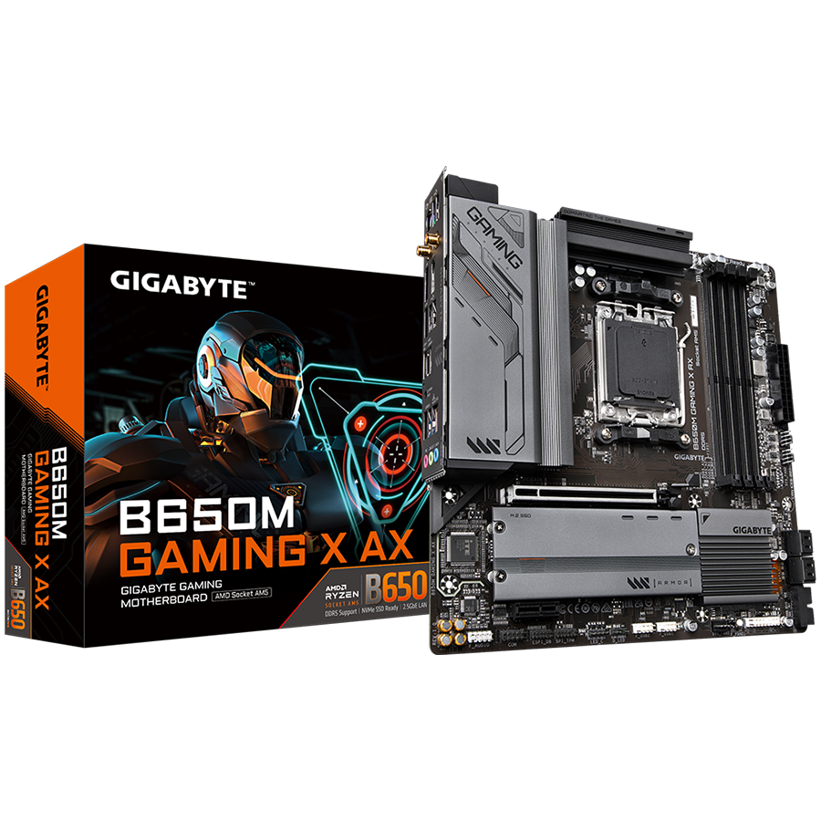 Matična ploča GIGABYTE GA-B650M Gaming X AX (amd socket am5, amd b650, ddr5 6400(oc), 128 gb)-0