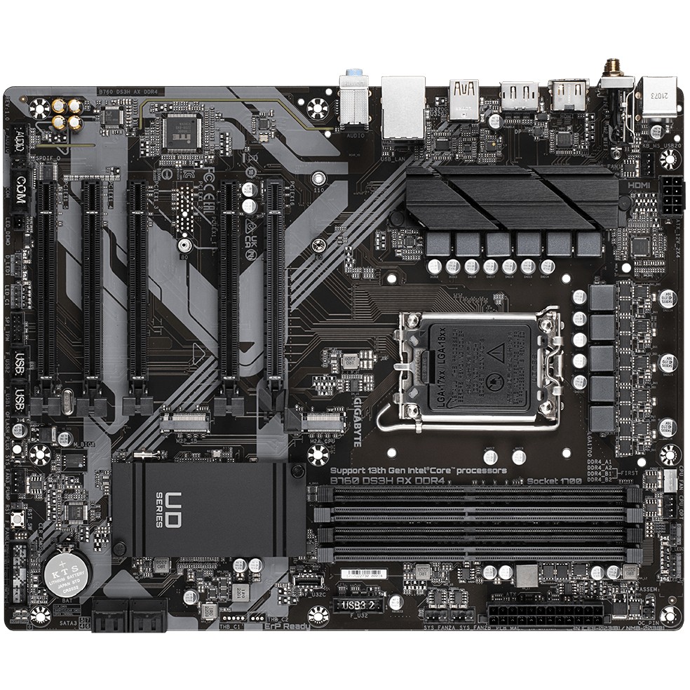 Gigabyte B760 DS3H AX, DDR4, s1700-5