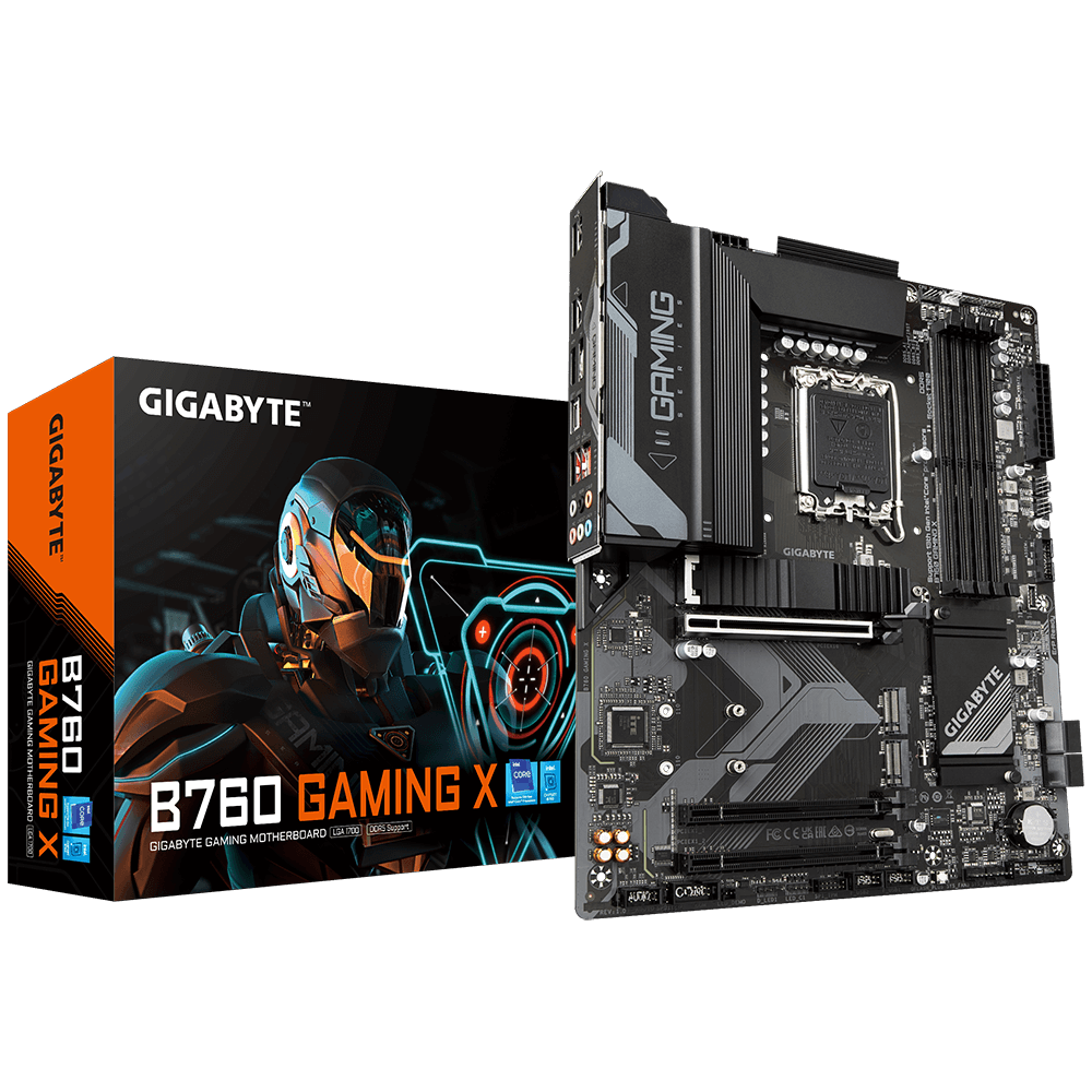 MOTHERBOARD GIGABYTE B760 (lga1700, 4 x ddr5, 3 x m.2, 4 x sata, 1 x displayport, 1 x hdmi, atx)-2