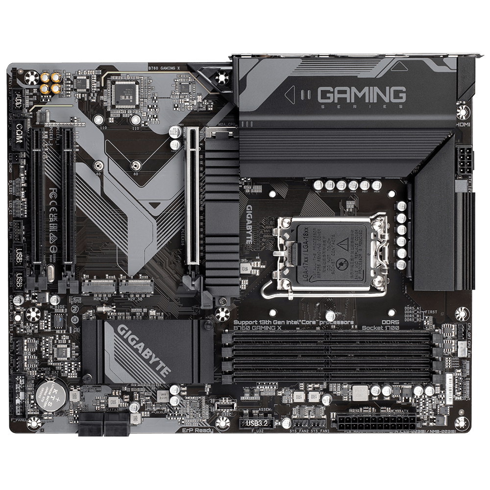 MOTHERBOARD GIGABYTE B760 (lga1700, 4 x ddr5, 3 x m.2, 4 x sata, 1 x displayport, 1 x hdmi, atx)-7