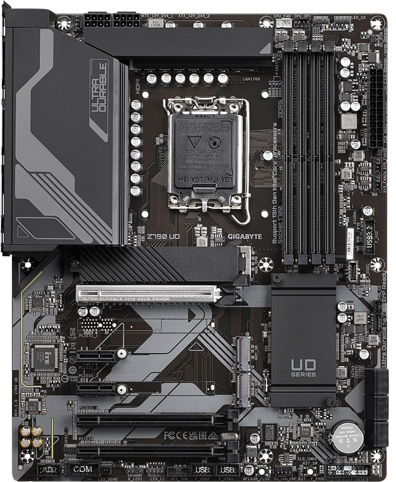 GIGABYTE Z790 UD/ DDR5/ SATA3/ USB3.2Gen2x2/ DP/ 2.5GbE/ LGA1700 ATX-6