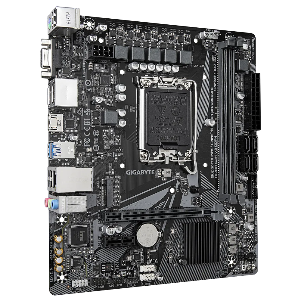 Matična ploča GIGABYTE LGA1700 (2 x DDR4, 1 x M.2, 4 x SATA, 1 x D-Sub, 2 x DisplayPorts, 1 x HDMI port, Micro ATX)-7
