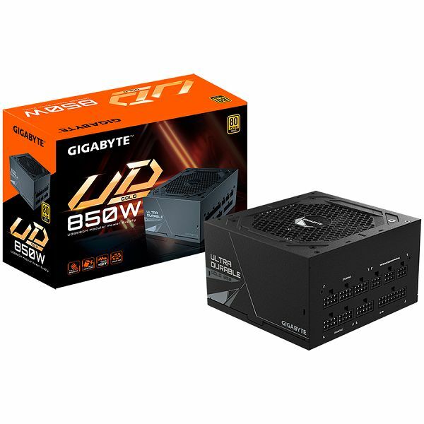 GIGABYTE UD850GM Ultra Durable Power Supply 850W, Modular, 80 PLUS Gold, Japanese capacitors, 120mm smart control fan, EU plug-2