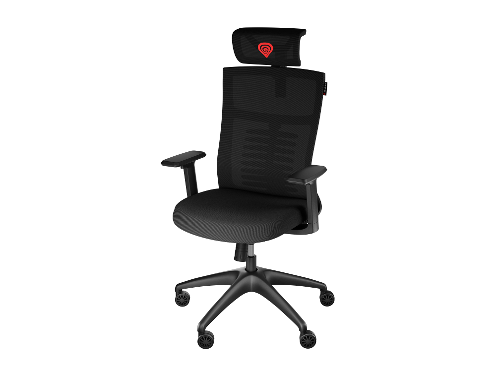 Ergonomska stolica GENESIS Astat 200 (Mesh PureFlow presvlaka, ExoBase konstrukcija, 3D podešavanje naslona za ruke, visina sjedala 44 - 51 cm, crna)-0