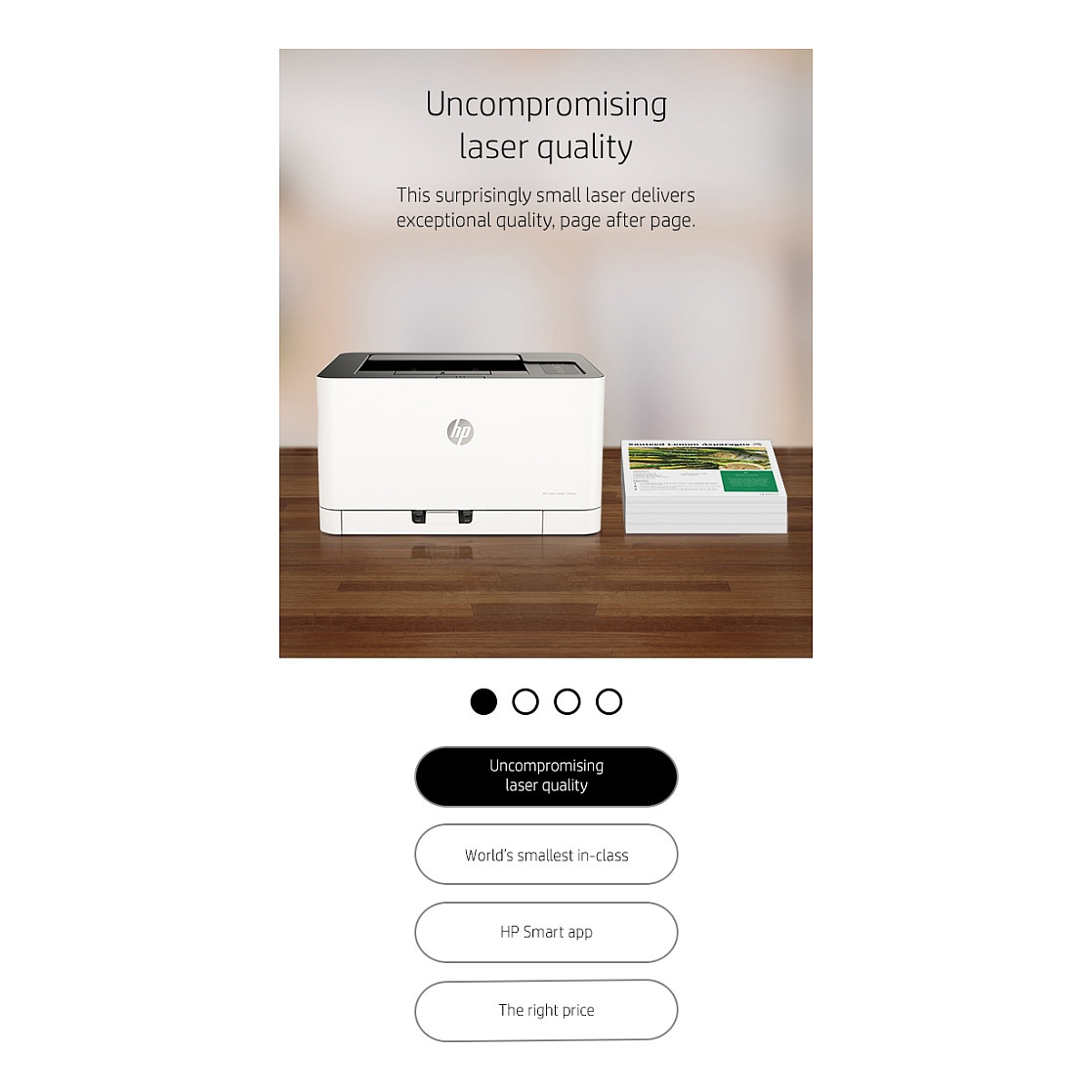 Printer HP Color Laser 150nw Printer, 4ZB95A-10