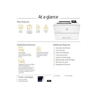 Laserski pisač HP LASERJET PRO M501DN J8H61A (45 str/min, 600 x 600 dpi, 256 MB, USB, Ethernet)-16