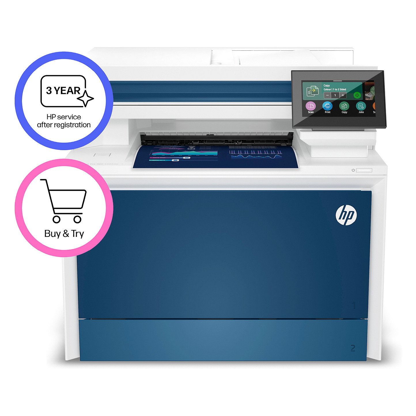 HP Color LaserJet Pro MFP 4302dw Printer, 4RA83F-13