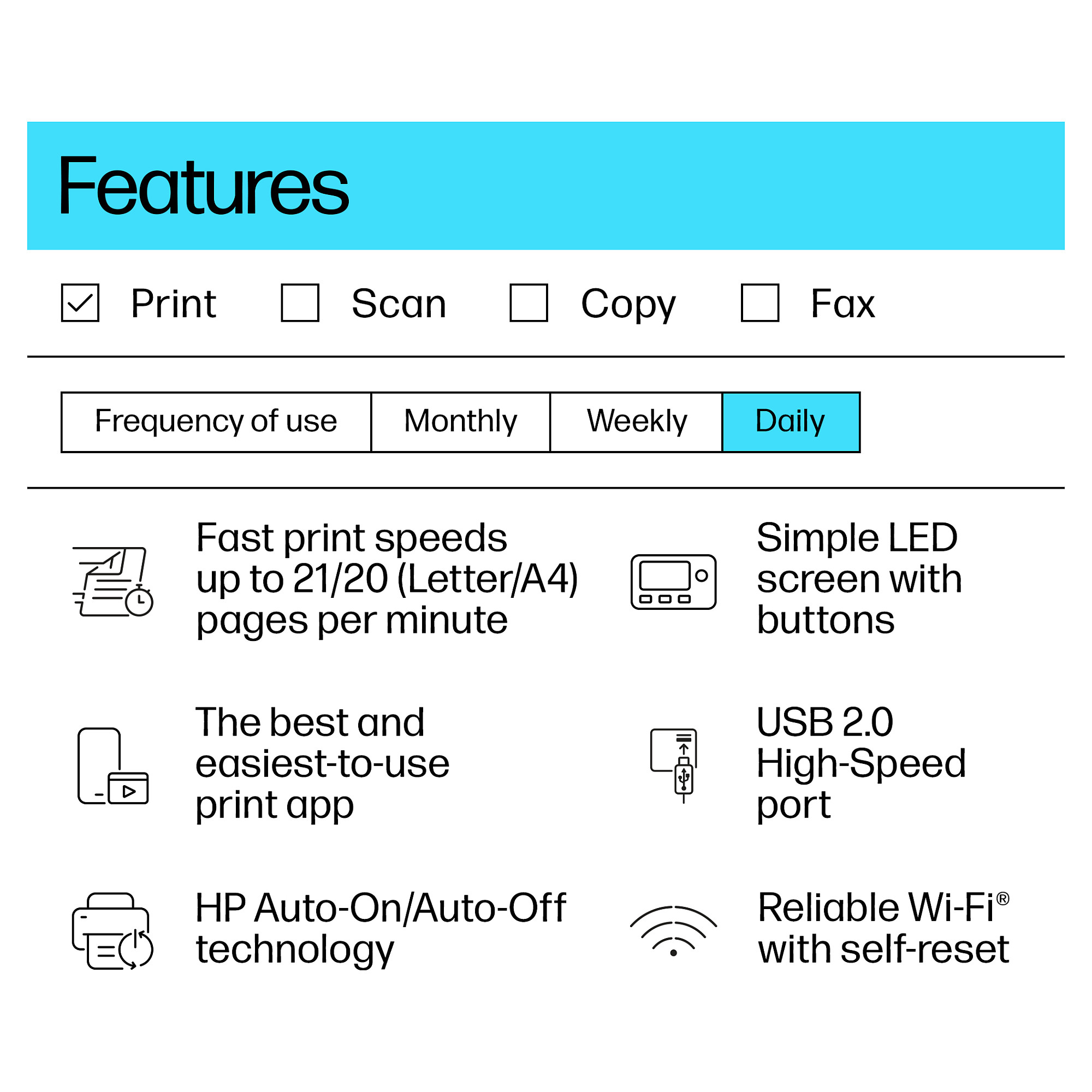 HP LaserJet M110w Printer, 7MD66F-18