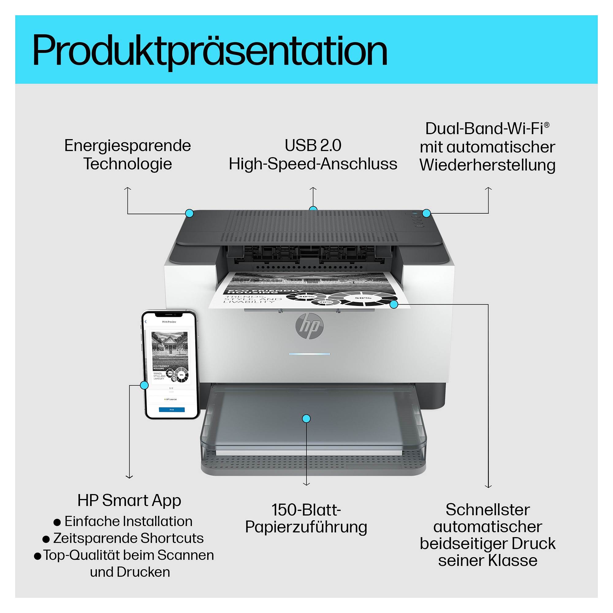 HP LaserJet M209dw Printer:EU, 6GW62F-13