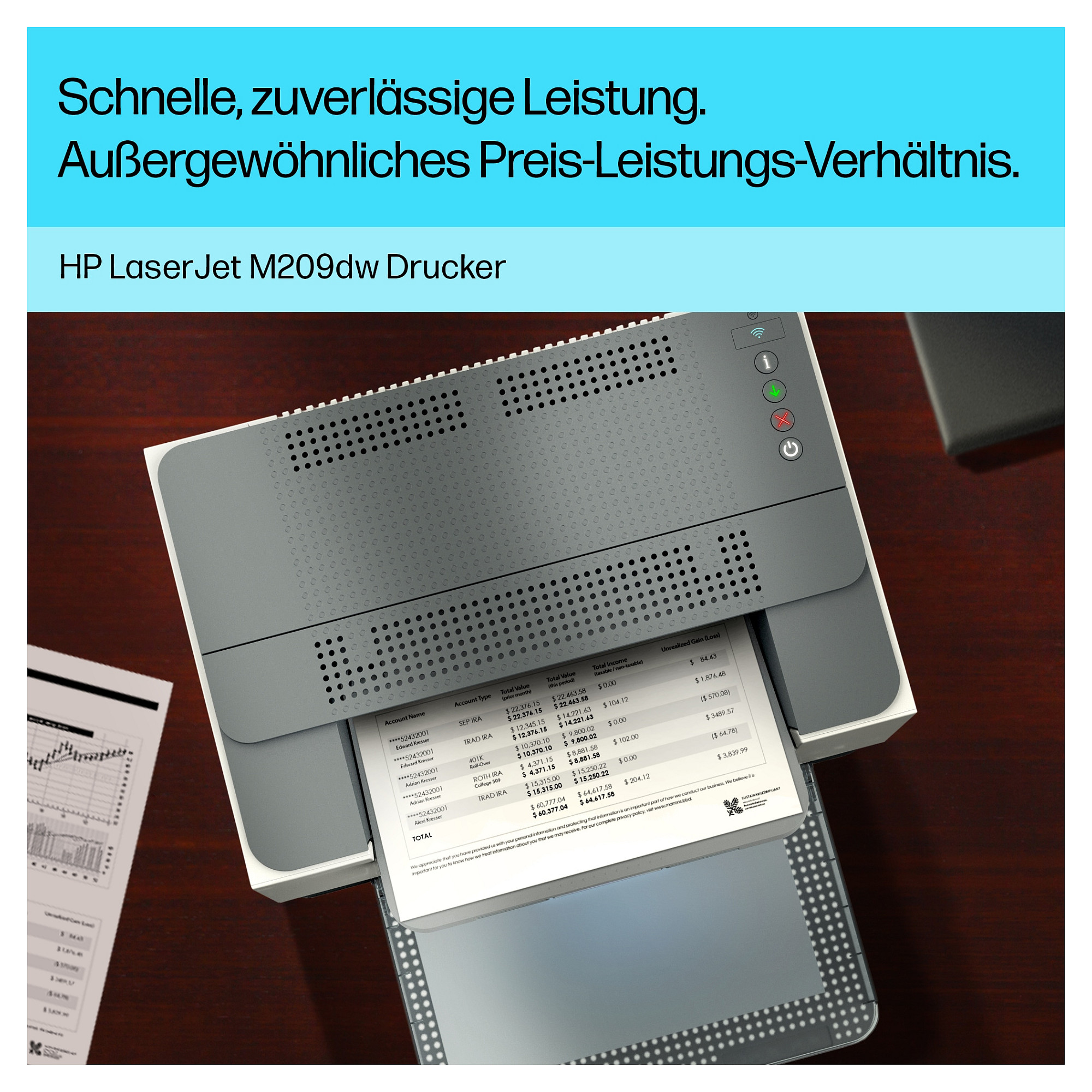 HP LaserJet M209dw Printer:EU, 6GW62F-18