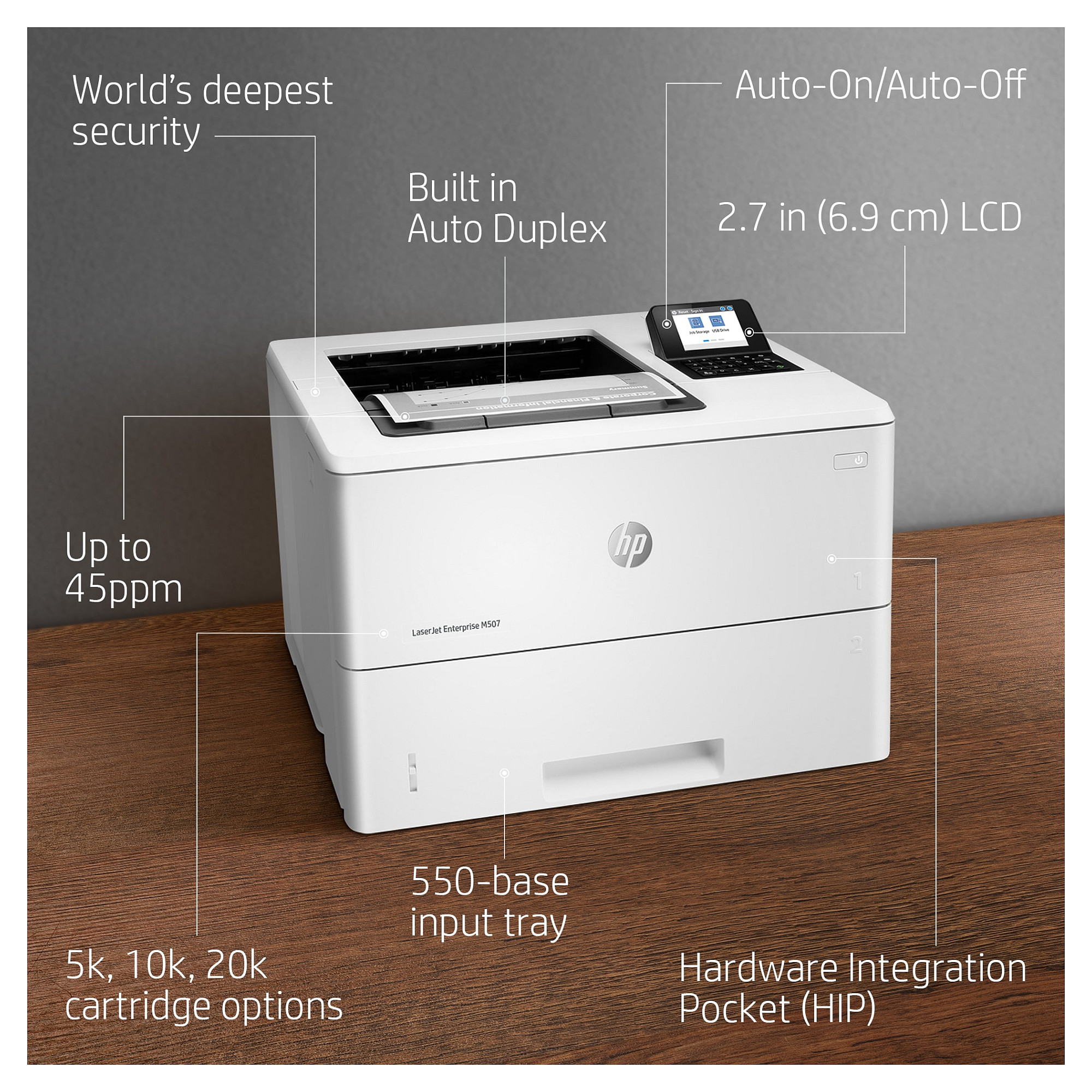 Printer HP LaserJet Enterprise M507dn 1PV87A-24