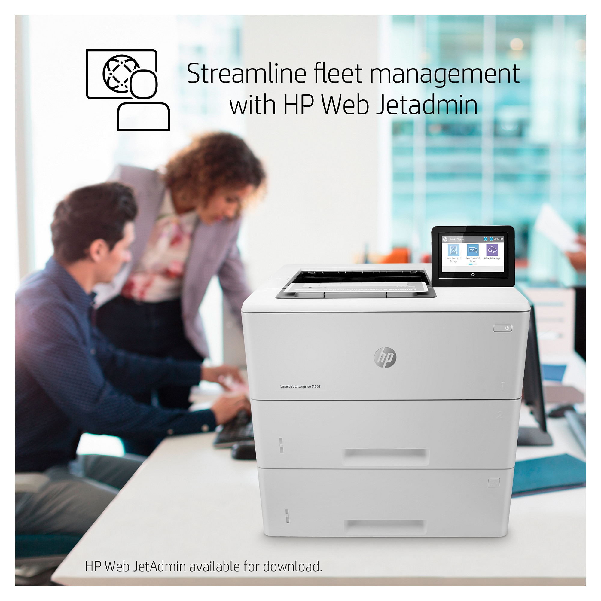 Laserski pisač HP LASERJET ENTERPRISE M507x 1PV88A (do 45 ppm, 1200 x 1200 dpi, 1,5 GB RAM)-18