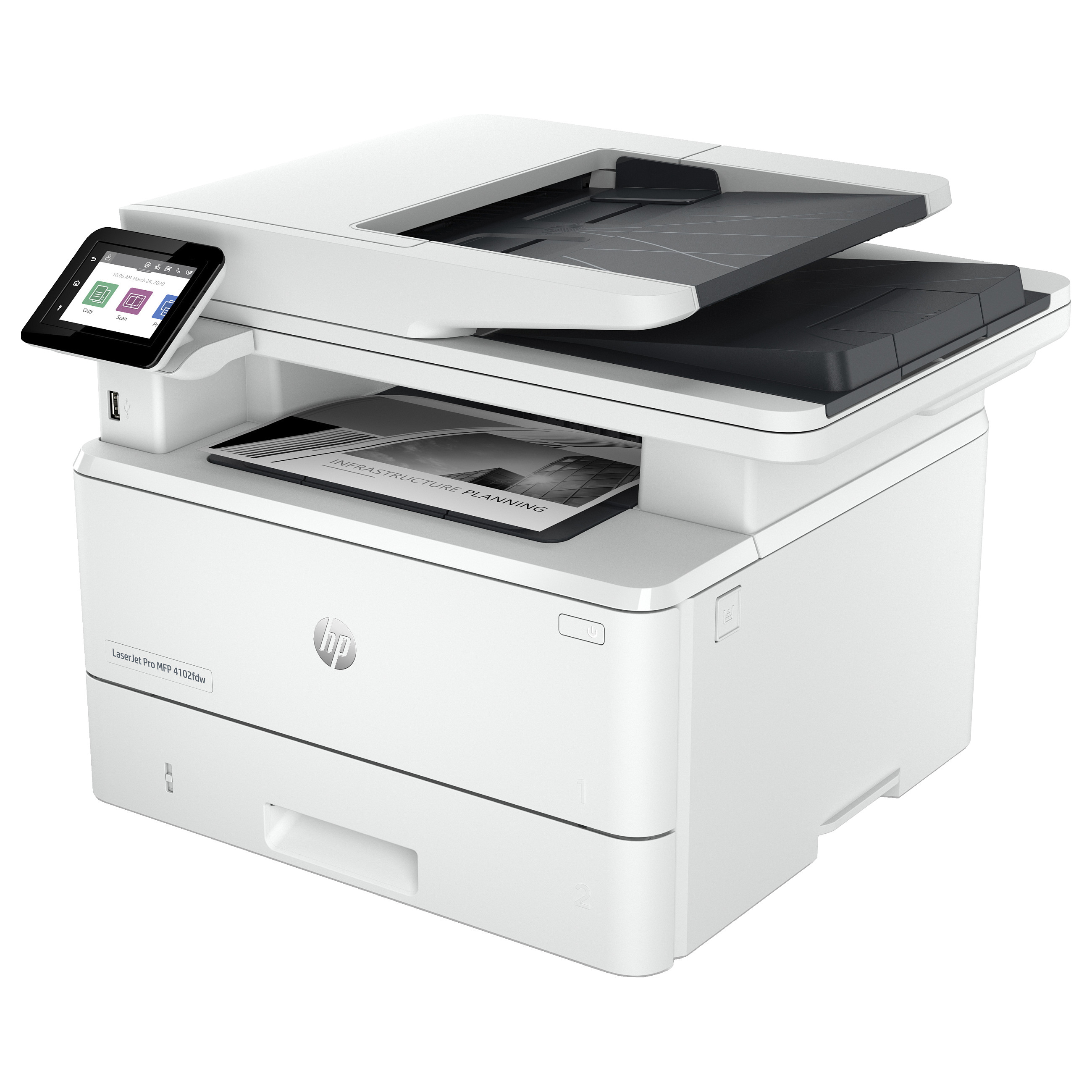 HP LJ Pro MFP 4102dw Printer:EUR, 2Z622F-4