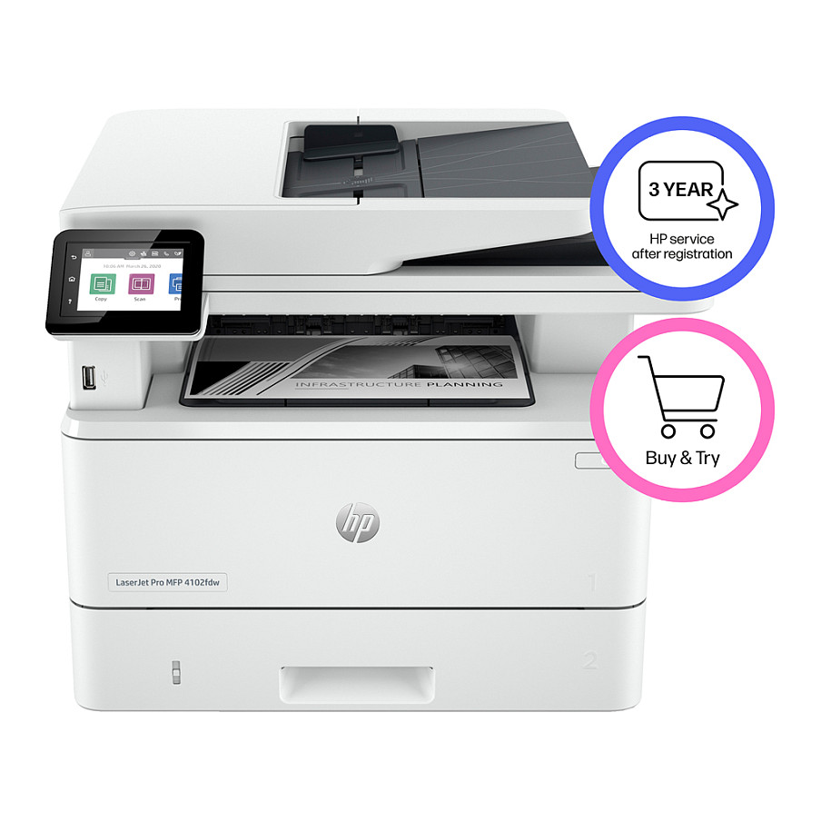 HP LaserJet Pro MFP 4102fdw Printer :EUR, 2Z624F-12