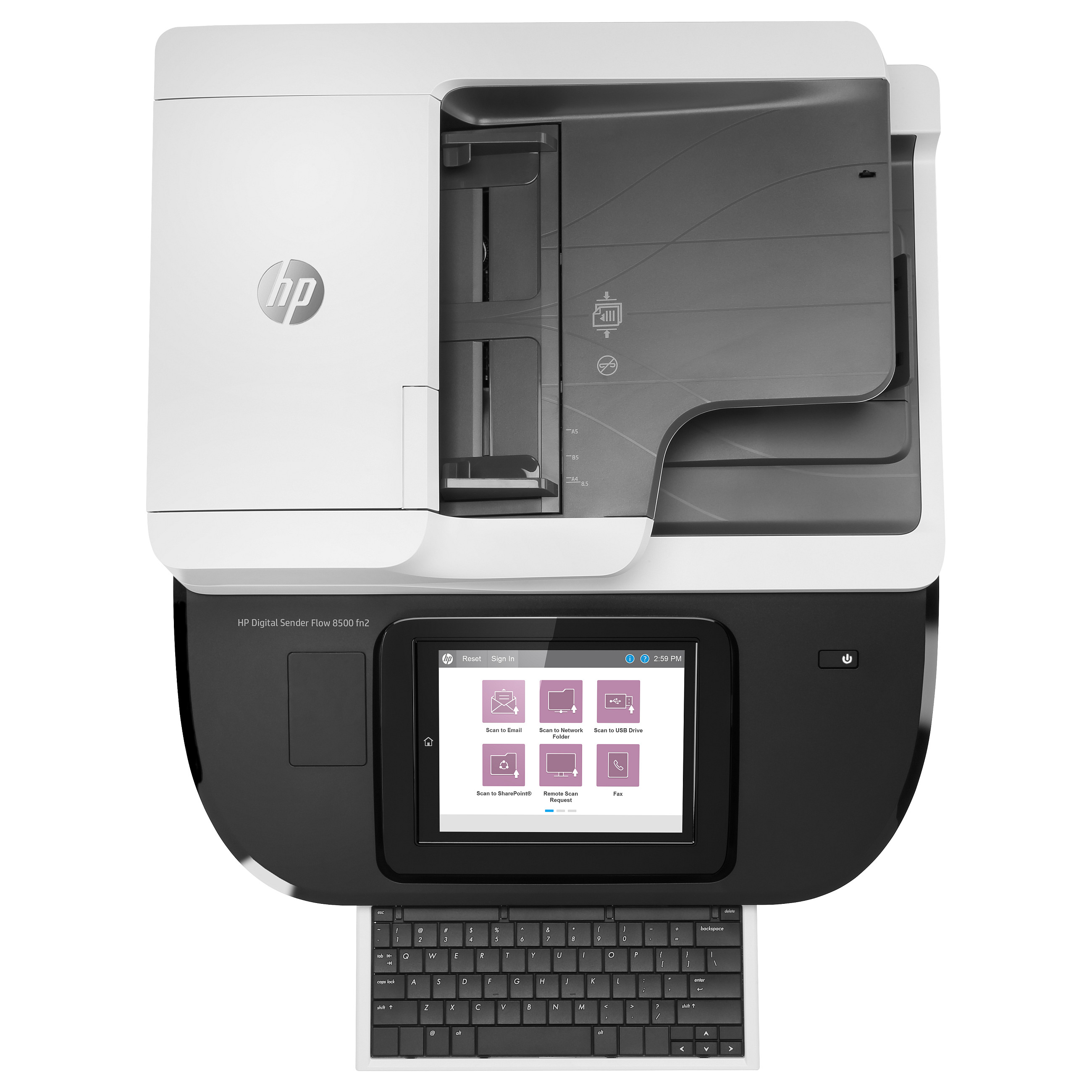 Skener HP Digital Sender Flow 8500 fn2 (ADF, 600 ppi, 100 ppm/200 ipm, 500 GB HDD)-12